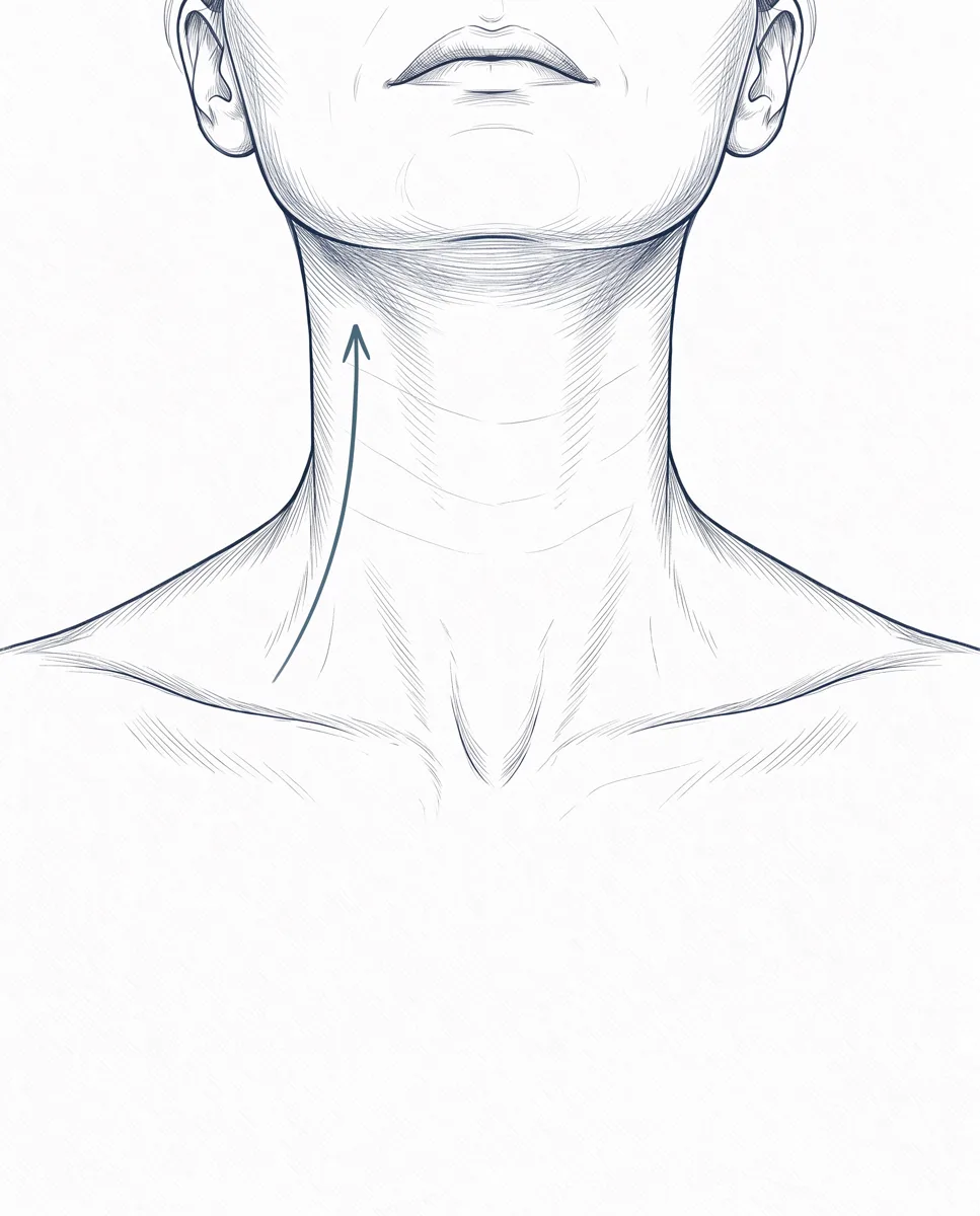 Ilustração do pescoço